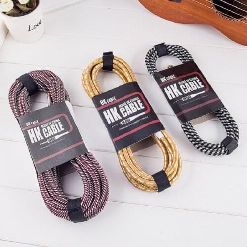 Electric Guitar Cable Wire Cord 3m 5m No Noise Shielded Bass Cable For Guitar Amplifier Accessories Musical Instruments