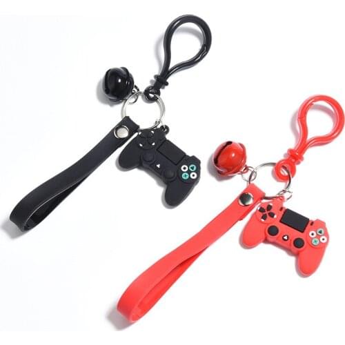 Creative Video Game Handle Keychain Simulation Joystick Model Key Chain Ring Pendant Men Women Couple Key Holder Trinket Gift