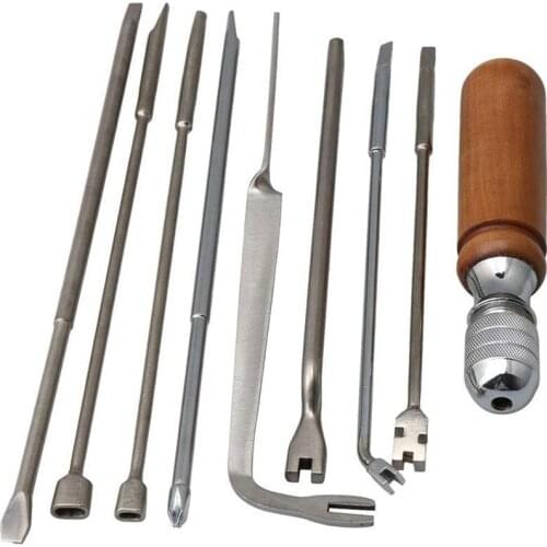 9Pcs Piano Professional Tuning Tool Kit Piano Tuning Maintenance Tool Piano Tuning Tool Kit