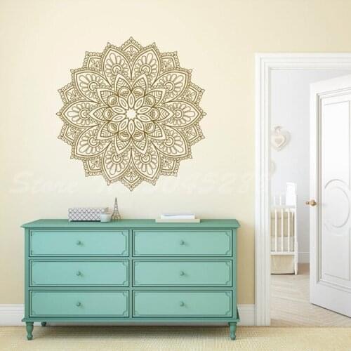 Mandala Wall Decal Design Decal Mandala Decal Boho Chic Decor Boho Decor Bedroom Yoga Stickers Gift Fashion Wallpapers Z323