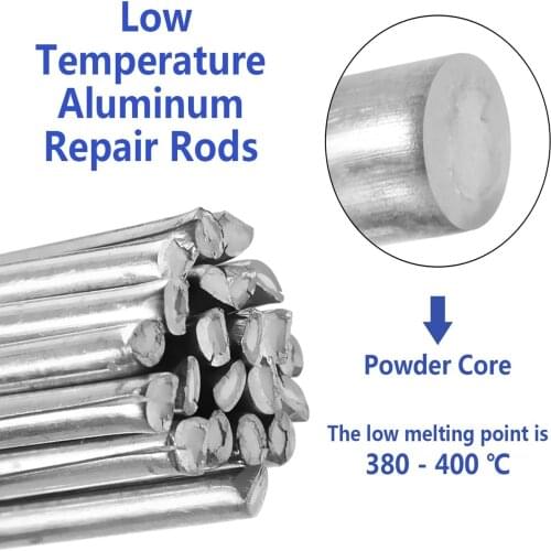 Low Temperature Easy Melt Aluminum Welding Rods Weld Bars Cored Wire Rod Solder for Soldering Aluminum No Need Solder Powder