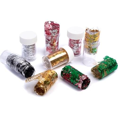 One bottle of Colorfull shinny Gold Wire - 10 colors available Taiwan Imitation Gold Foil leaf Gilding sheets Craft decoration