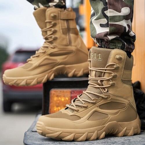 Autumn Winter Military Boots Outdoor Male Hiking Boots Men Special Force Desert Boots Light Wearable Tactical Boots Men Shoes