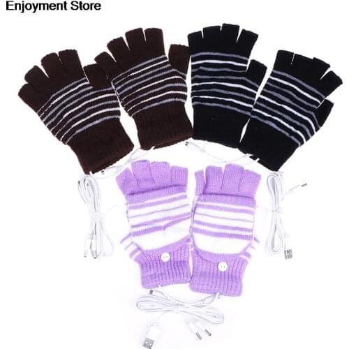 Electric Heating Glove USB Heated Gloves Winter Thermal Hand Warmer Battery Powered Thermal Waterproof For Motorcycle Ski Gloves