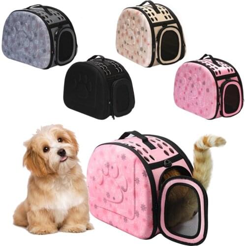 Printed Pet Carrying Bag Portable Breathable Cat and Dog Bag Multi-color and Size Foldable Pet Carrier handbags