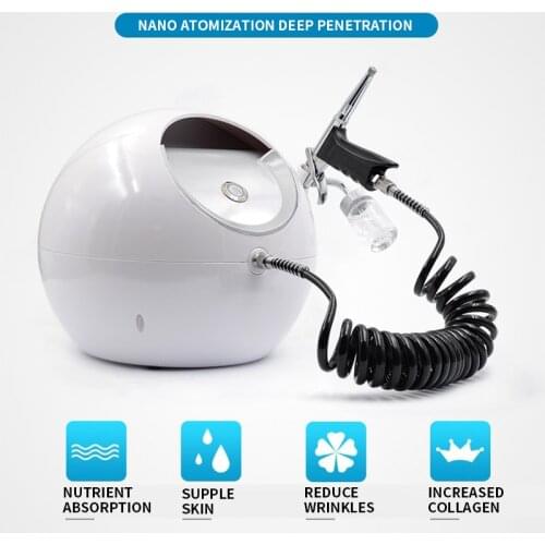 Portable Facial Steamer Spray Nano Mist Sprayer Water Oxygen Jet Peeling Skin Care Injector Skin Moisturizing Spa Face Beauty