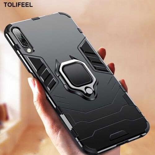 Shockproof Armor Case For Huawei Honor Play Play3 Cases Stand Holder Magnetic Ring Phone Back Cover For Honor Play 3 Coque