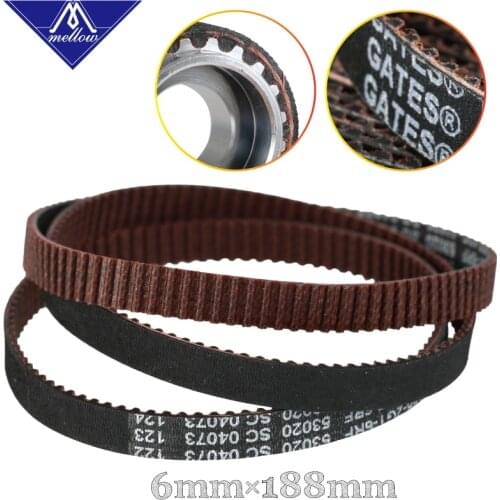 High Quality 3D Printer GT2 Width 6mm 188-2GT Timing Belt Loop GATES-188-2GT Gear Synchronous Belt