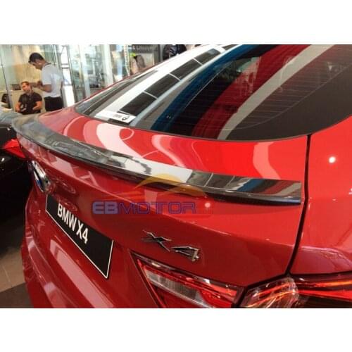 P Style Real carbon fiber Rear Wing Spoiler Trunk Boot Lip Spoiler for BMW X4 F26 2014UP B233