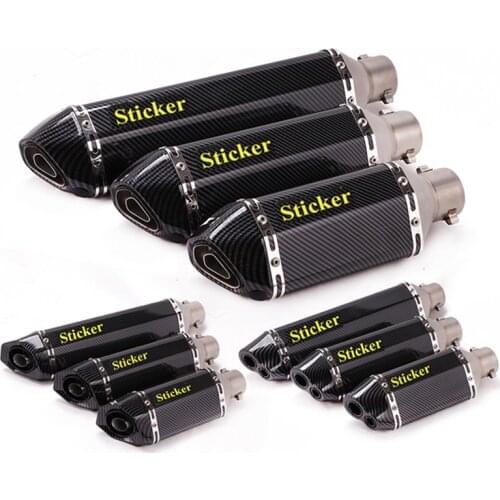 51mm Universal Motorcycle Exhaust Pipe Ak Muffler Escape moto Silencer for R3 MT07 Z250 Z800 Z900 Z1000 RC390 Nmax TMAX Xmax PCX