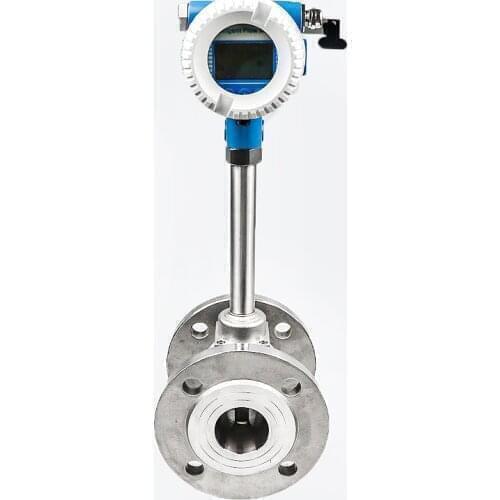 High accuracy dn300 vortex street flowmeter digital screen air flow meter rs485 sewage treatment flow sensor