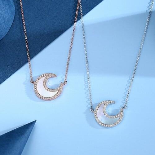 GCC168 Sterling Silver Niche Design Korean Fashion Light Luxury Clavicle Chain Rose Gold Sweater Chain Women