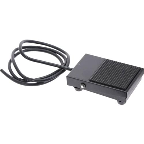 1pcs AC 250V 10A SPDT 1NO1NC Momentary metal Power Foot Pedal Switch for CNC Industrialline with 100cm elecctrical wire