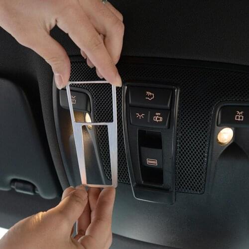 1pcs Aluminum Alloy Interior Reading Light Cover Trim for Mercedes Benz CLA GLA AB Class W117 C117 W176 A180 Models Accessories