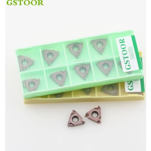 10PCS 16ERM 16IRM 1.0ISO 1.5ISO 2.0ISO 2.5ISO 3.0ISO 11W 14W AG55 AG60 GM9130 CNC Thread Lathe Cutter Cutting Carbide Inserts