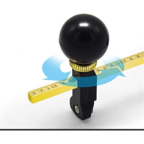 6 Wheels Construction Tool Durable Circular Compass with Scale Knob Window Adjustable Suction Cup Glass Cutter Scribe Simple