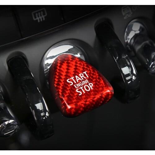 Car Engine One-click Start Stop Sticker Carbon Fiber Cover For MINI COOPER F54 F55 F56 F60 R55 R56 R60 R61 Decoration Accessory