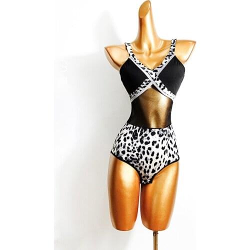 Sleeveless Bare Back V Neck Women Latin Dance Bodysuit Latin Dancing Tops Practise Tango Chacha Dancing Performamnce TL569