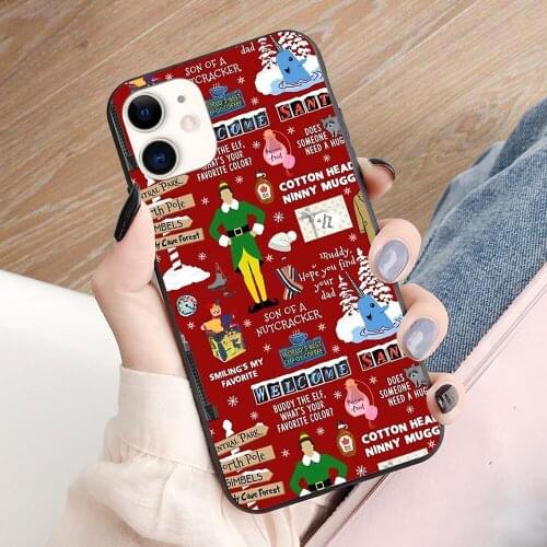 Buddy the Elf collagesoft TPU border phone case for iphone 11PRO 11PROMAX 11 X XS XR XSMAX 6 plus 7 7plus 8 8plus cover