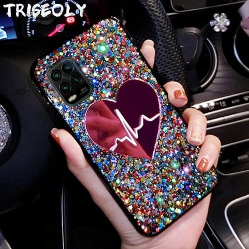 Glitter Sequins Phone Case For Huawei P40 Lite Honor 9A Case Cover For Huawei P40 PRO Case Cover P Smart 2019 Case