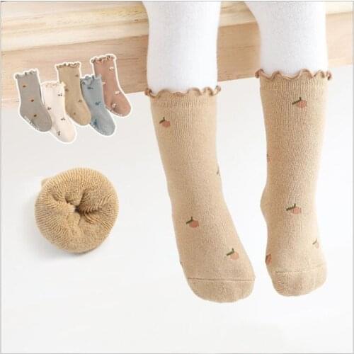 Baby Socks Winter Newborn Baby Boy Girls Socks Kids Pure Cotton Soft Childrens Kids Socks For 0-5years Girls Socks