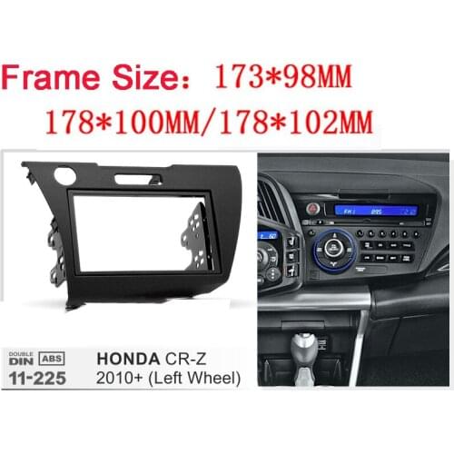 Double DIN Car Radio Fascia for Honda CRZ 2010 LHD DVD Stereo GPS Decorative Frame Dash Kit Trim Bezel