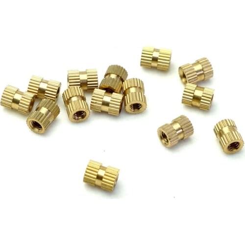 100pcs Pure copper nut M2 M2.5 M3 multiple size nut made of high quality copper alloy