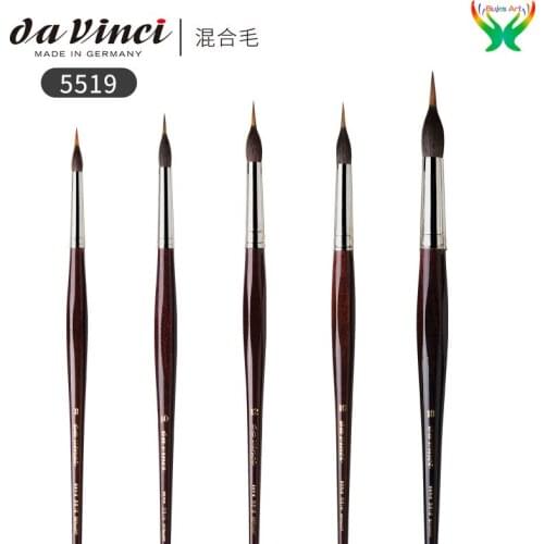 Germany Da vinc 5519 series mixed animal hair needle point pen watercolor brush artist drawing painting art tool at supplies