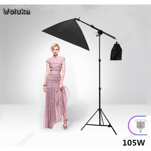 Photo fill light Stand kit 105W LED Lamp bulb photography softbox set single lamp head video beauty continuous lighting CD50 T10