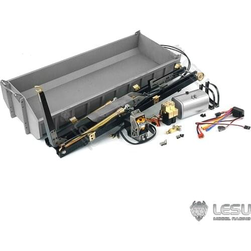 LESU 1/14 Metal Hydraulic Roll On/Off Tipper Pump Bucket Set for 8*8 Dumper RC Truck Model TH02001-SMT2