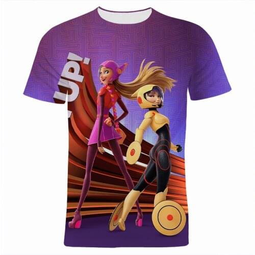 Summer Men Tshirt Disney Big Hero 6 3D Printed Womens Clothing Short Sleeve Cartoon Anime Boy Girl Kids T Shirts