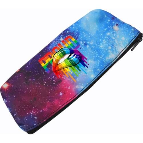 2020 New LGBT Fashion casual 3D Digital Printing Creative and Convenient Student Office Pencil Case Cosmetic Bag