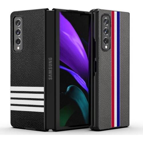 Back Leather 2021.8 New Case For Galaxy Z Fold 3 Case For Galaxy Z Fold3 5G Case