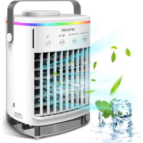 Home Portable Mobile Air Conditioner 3 Modes Desktop Air cooler Fan Water Cooling Humidifier Purifier for Office Bedroom