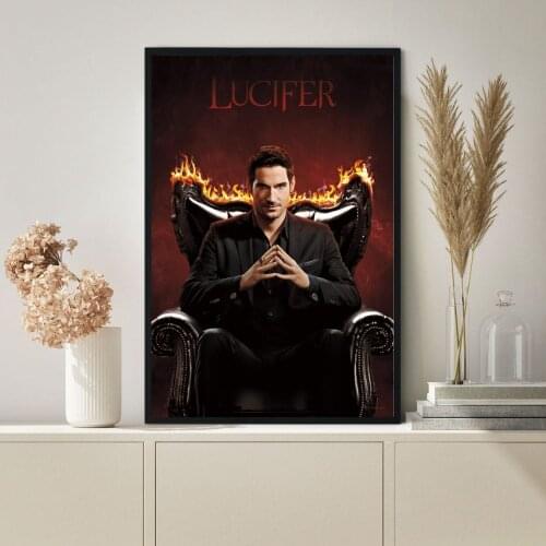 Lucifer Movie Poster Canvas Print Art Wall Painting Home Decoration (No Frame)