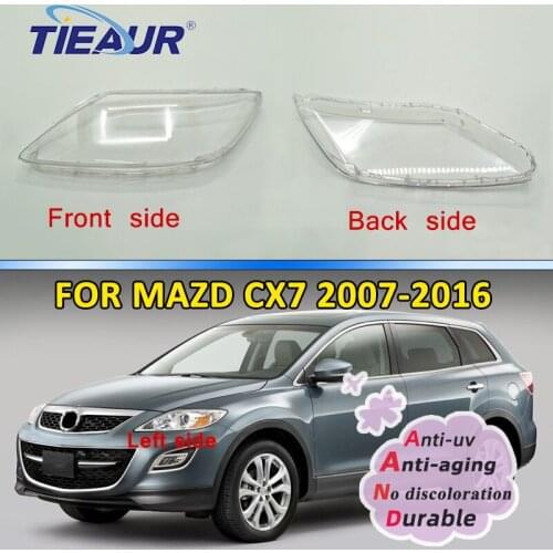 Headlight Transparent Glass Lens Cover for CX7 07-13 Headlamp Clear Shell Auto Mask Replacement DIY
