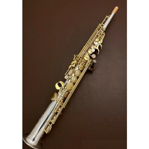 NEW YANAGISA S-WO3 MIJ Soprano Saxophone Nickel Plated Body with Accessories B flat Soprano Sax