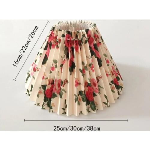 Japanese Style Pleated Lampshade Pleats Cover DIY Table Lamp Desk Lamp Standing Lamp Covers Suitable for E27 Lamp Holder Deco