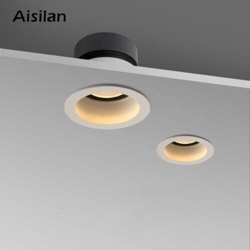 Aisilan Modern Nordic style waterproof free rotation downlight for bathroom bedroom living room kitchen Foyer AC85-260V 5W