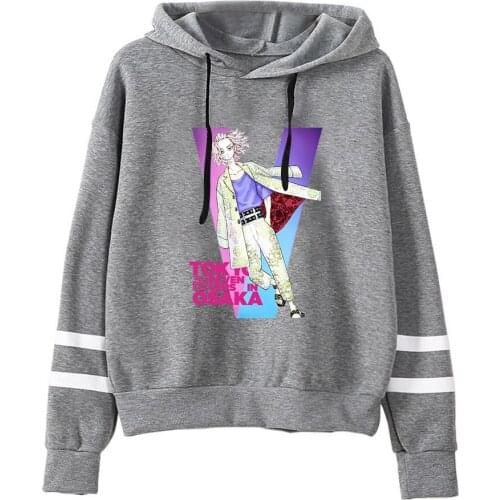 Tokyo Revengers Hoodie Anime Cosplay Sano Manjiro Mikey Hooded Hoody Loose Oversized Pullovers Unisex Parallel Sleeve Sweatshirt
