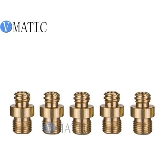 10pcs Alloy 1/4" 1/8" Inch Thread Luer Lock Fitting Connector Double Screw Syringe Adapter For Pneumatic Syringe