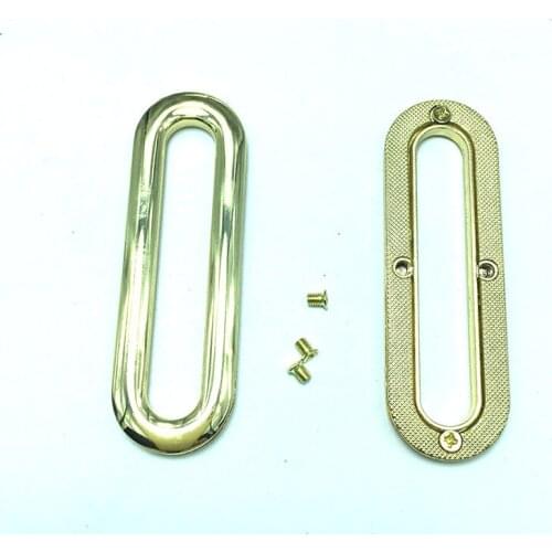 2 Inch Screw Back Eyelet, Oval Shape Gold Finish