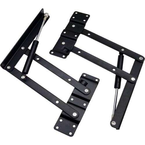 2pcs Folding Spring Tea Table Hinge Furniture Lift Up Top Mechanism Hardware Lifting Rack Shelf For Coffee ComputerTable