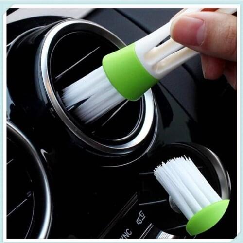2In1 Green Car Cleaner Brush Vent Blinds for Opel CORSA 2006 2000 ASTRA 1998 2004