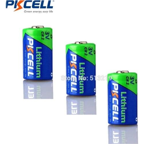 3PCS*PKCELL CR2 15270 CR15H270 3V 850mAh Lithium Cylindrical Li MonO2 Battery