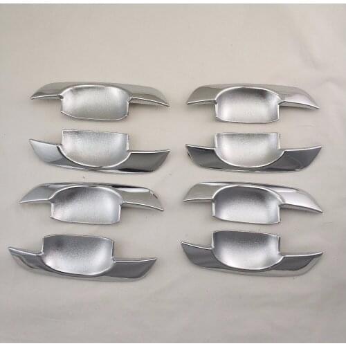 8PCS Car handle door bowl cover Chrome plated molding For Toyota Hilux AN10 AN20 AN30 Vigo 2007-2011
