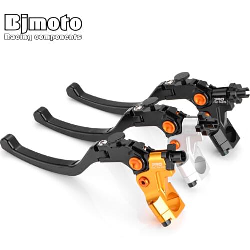 BJMOTO Universal 7/8" 22mm Motorcycle Clutch Lever Cable Clutchs Handle For Motorbike Street Sport Bike