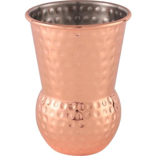 1 Piece 390Ml Moscow Mule Mugs Hammered Copper Plated Beer Cup Coffee Cup Mug Water Glass Drinkware Beverage Cup Mug
