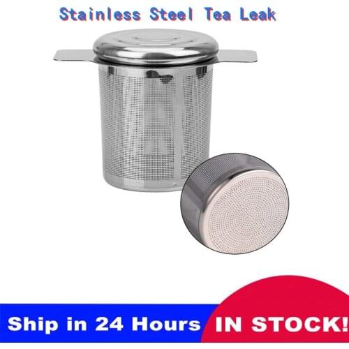 Teaware Reusable Tea Mesh Infuser Tea Strainer Teapot Stainless Steel Loose Tea Sieve Filter Kitchen Accessories Handle Clip