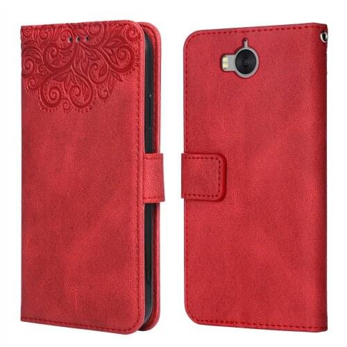 Flower Embossing Case For Huawei Y5 2017 MYA-L22 MYA-U29 MYA-L13 Wallet Flip Leather Case for Y5 2017